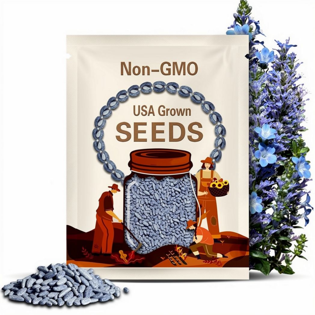 Baby Blue Eyes Flower Seeds  | Nemophila | Easy-Grow, Non-GMO, Deer Resistant Wildflower | Pollinator-Friendly Ground Cover