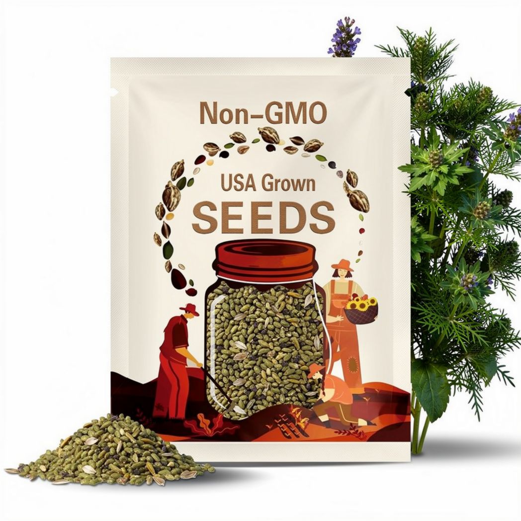600 Japanese Horseradish Wasabi Seeds Mustard Seed Organic Heirloom